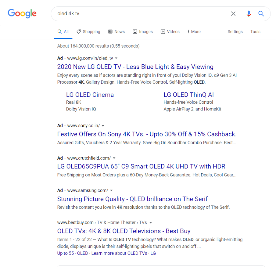Dynamic Search Ads: What Are They And How to Create Them? 1 Dynamic Search Ads example